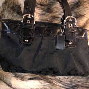 Coach Signature Black Soho Purse
